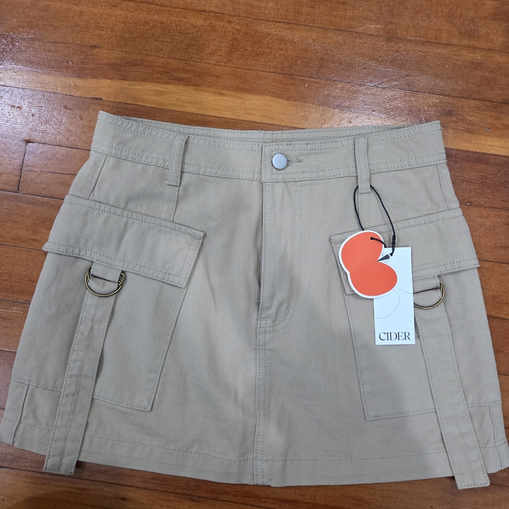 Cider Tan Women's Cargo Skirt
